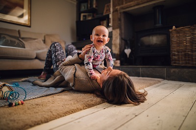 Mom and baby